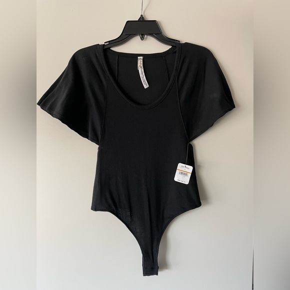 Free People NWT finely ribbed bodysuit - Picture 1 of 4